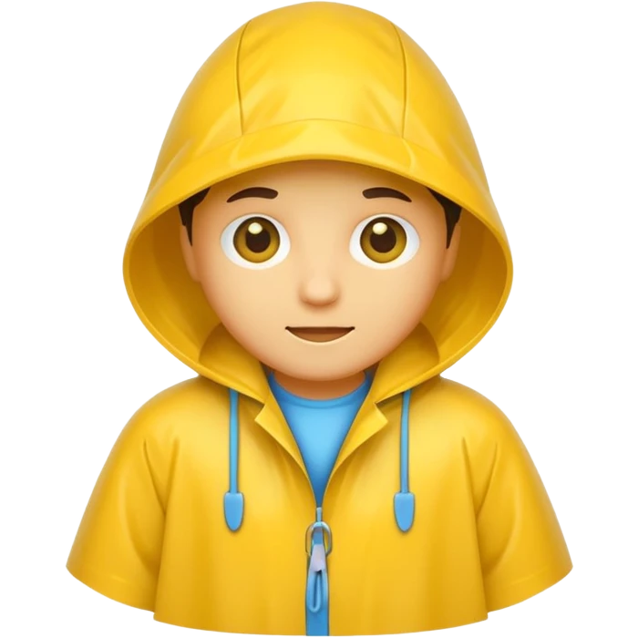 yellow raincoat emoji