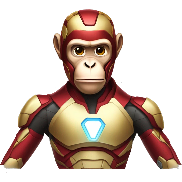 Monkey in a IronMan suit emoji