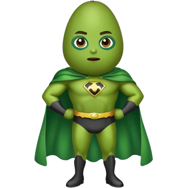 Avocado superhero emoji