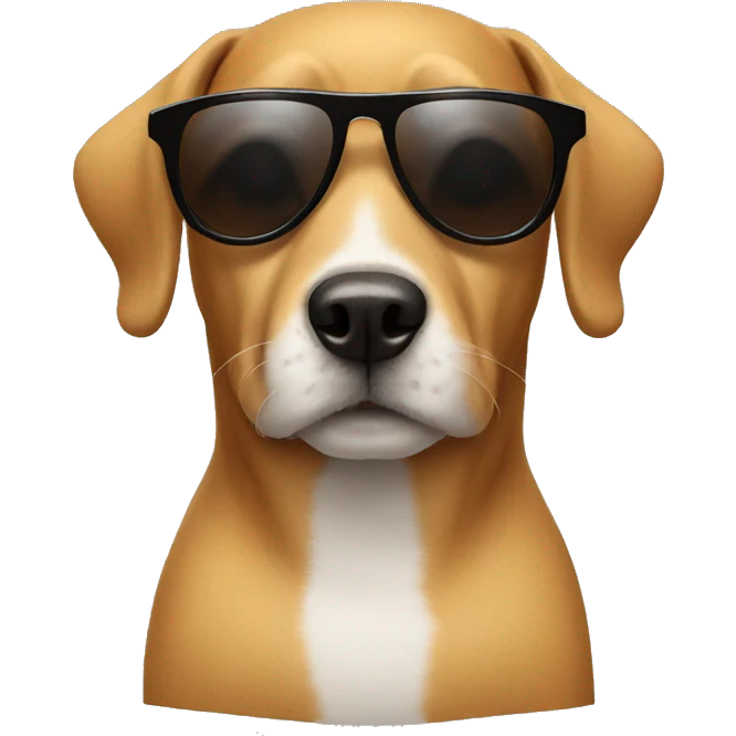 Dog with sunglasses  emoji