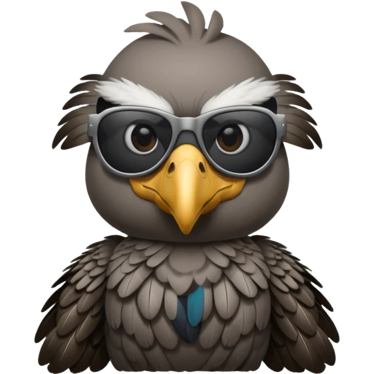 vulture wearing sunglasses emoji
