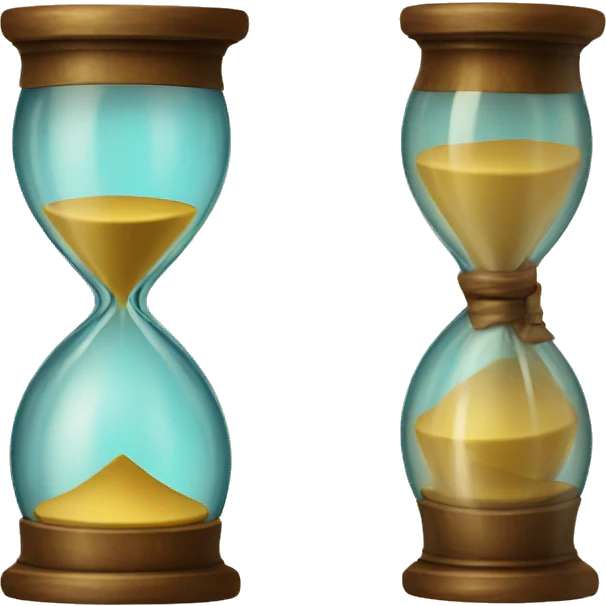 vintage hourglass emoji