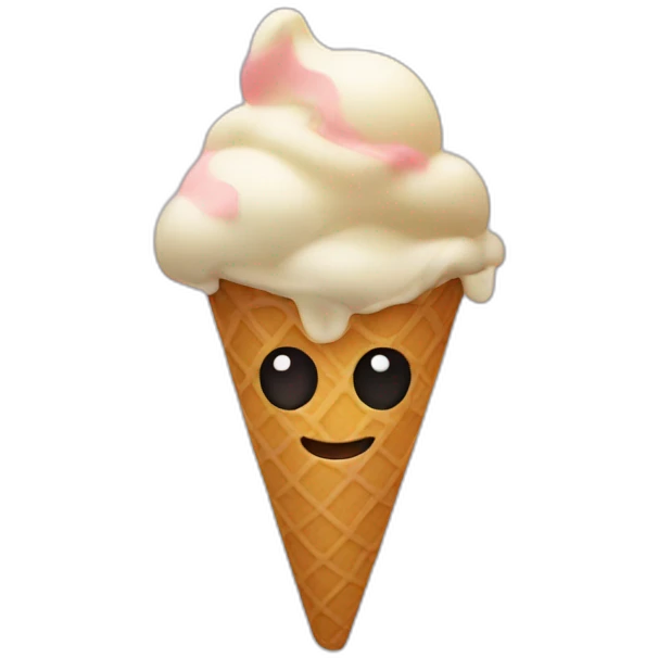 an ice cream cup dancing in the night emoji