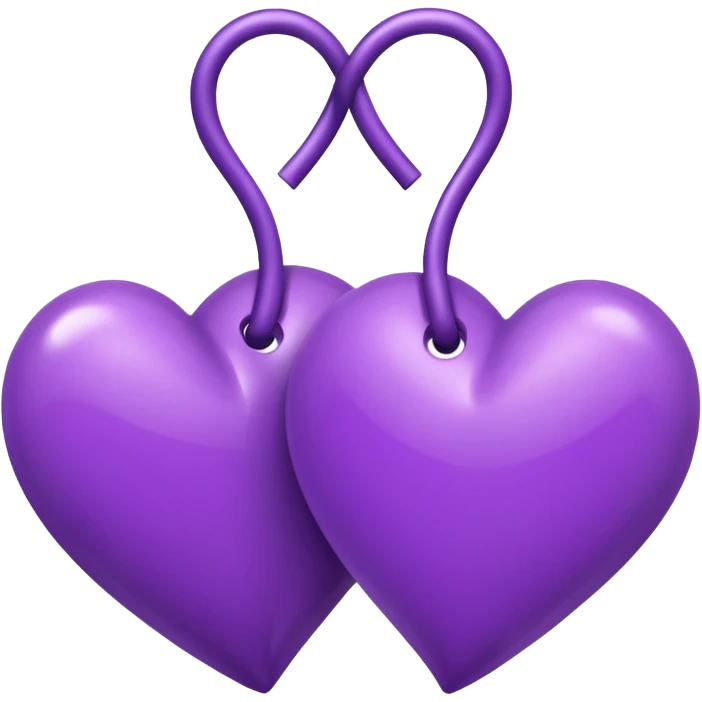 Purple two hearts style emoji