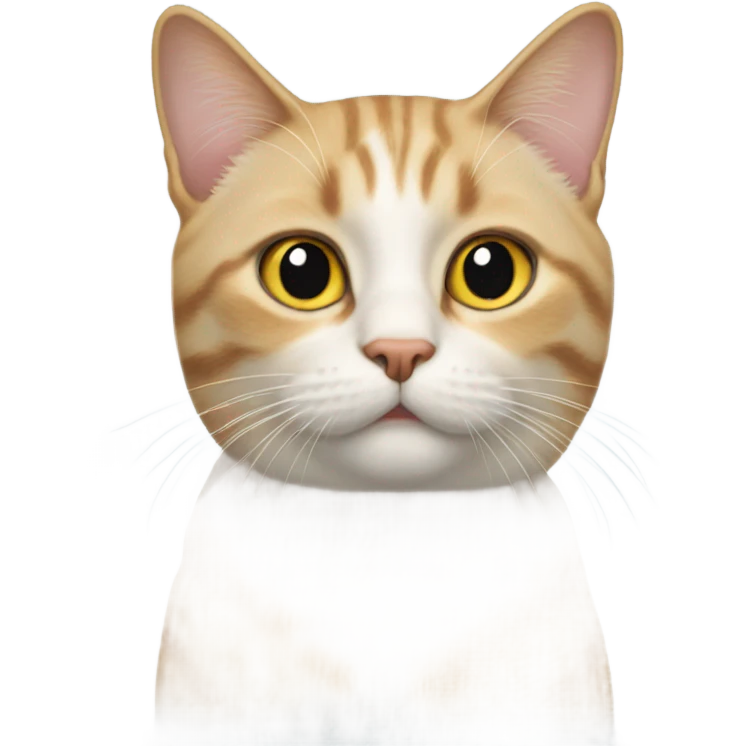 realistic cat in focus emoji