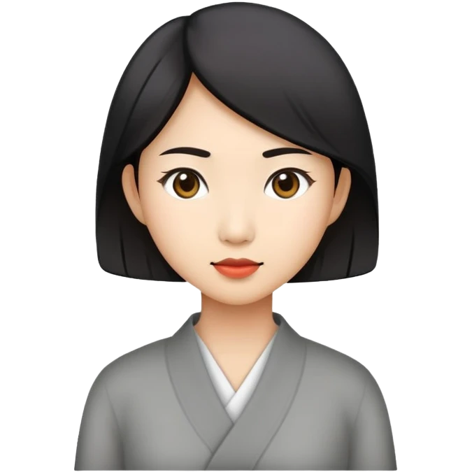Asian woman entering ho phase emoji