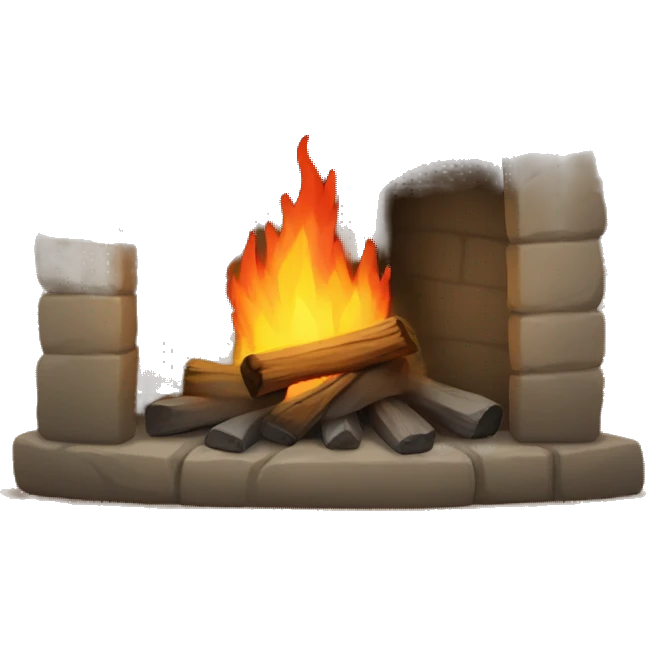 camp fireplace emoji
