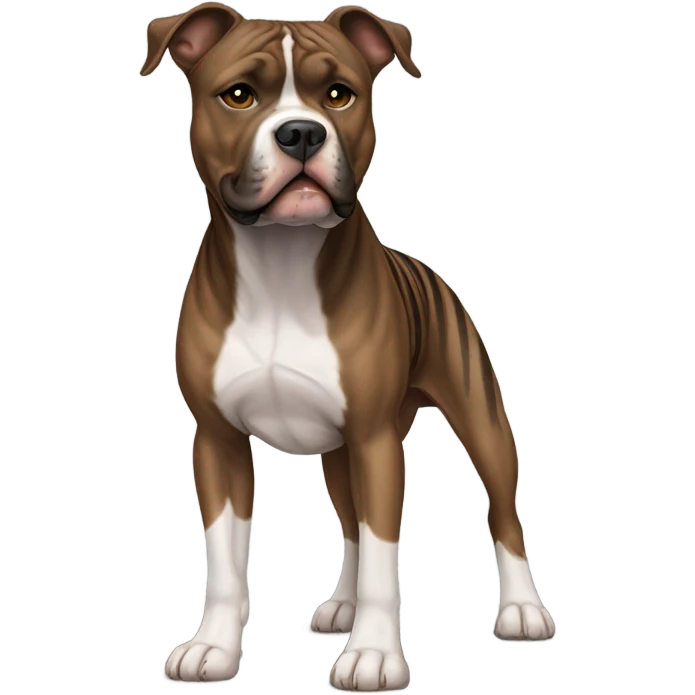 brindle amstaff dog  emoji