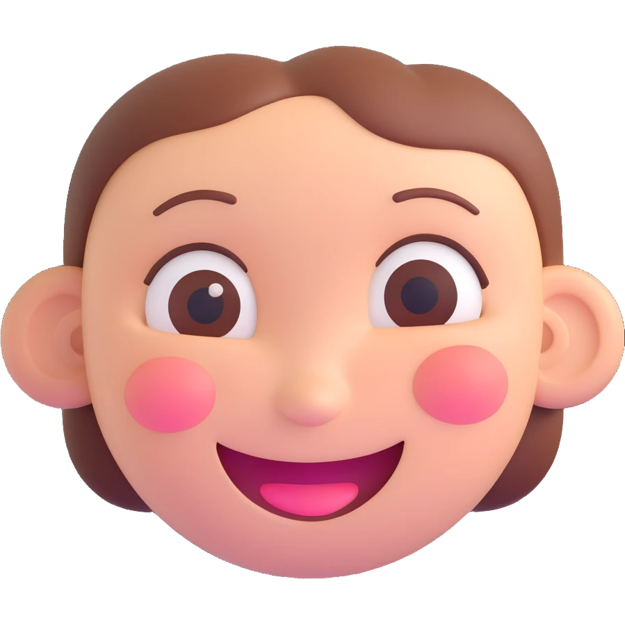 happy face with blushing cheeks emoji