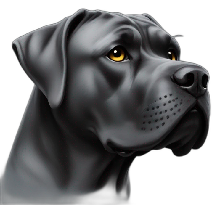 dog Cane Corso in profile emoji