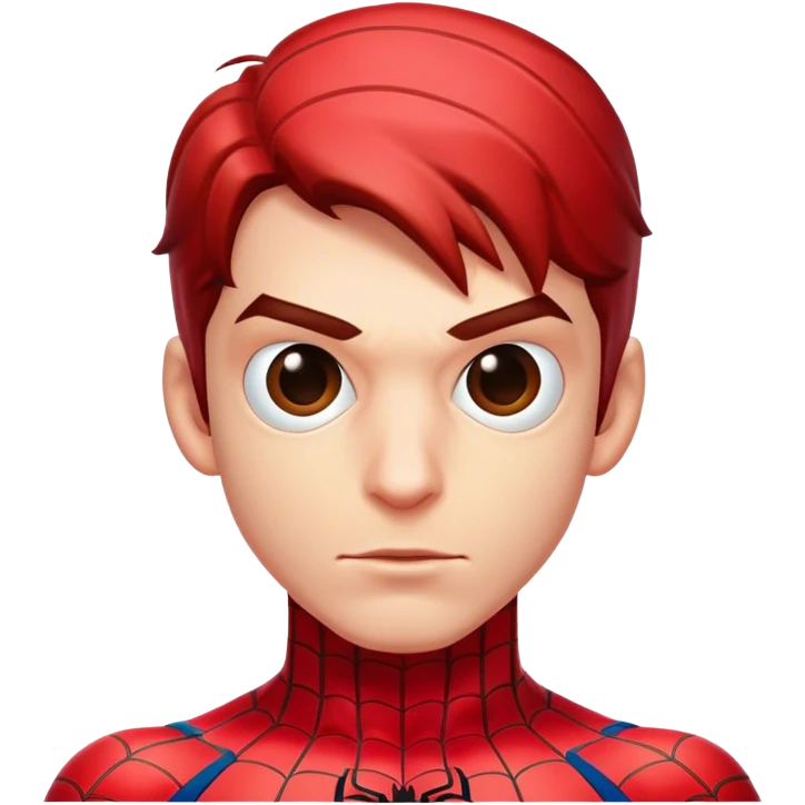 spiderman face emoji