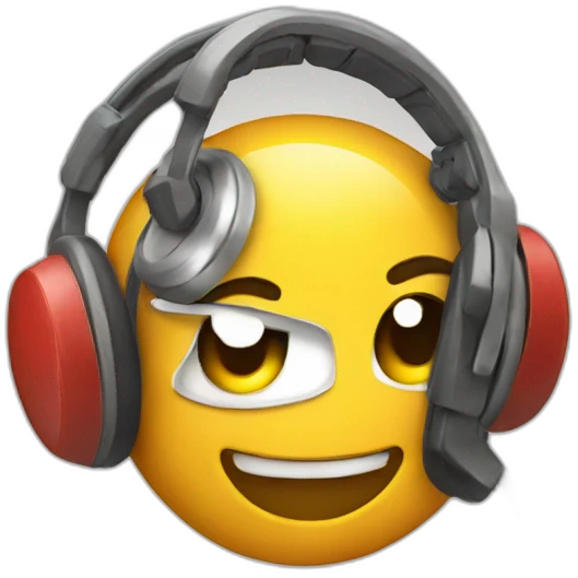 Alarm on headphones emoji