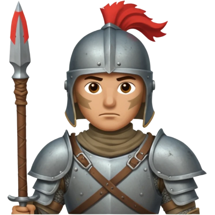 Guard – Armored soldier with spear or halberd emoji