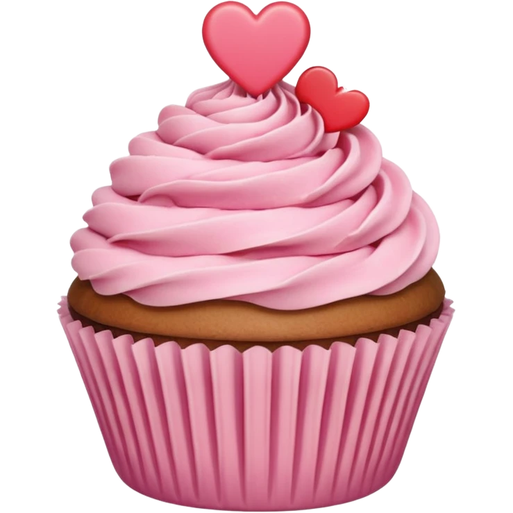 heart with a cupcake motif emoji