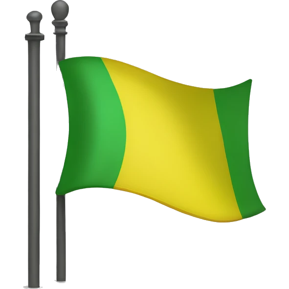 Drapeau jaune et vert emoji