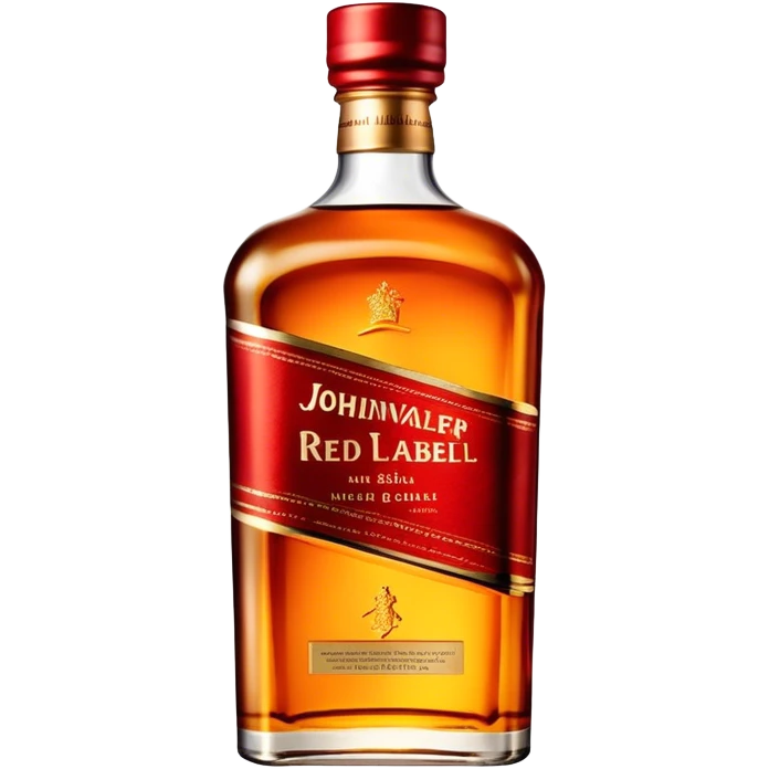 Johnnie Walker Red Label fat bottle, single bottle emoji