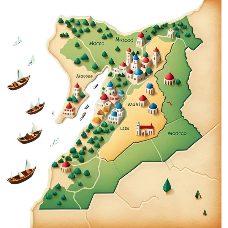 Create the full Moroccan map emoji