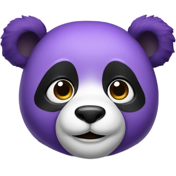Purple panda bear emoji