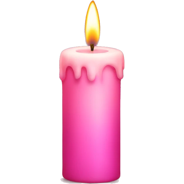 Pink candle  emoji