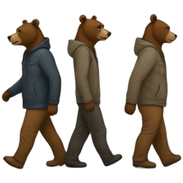 bear-men-walking emoji