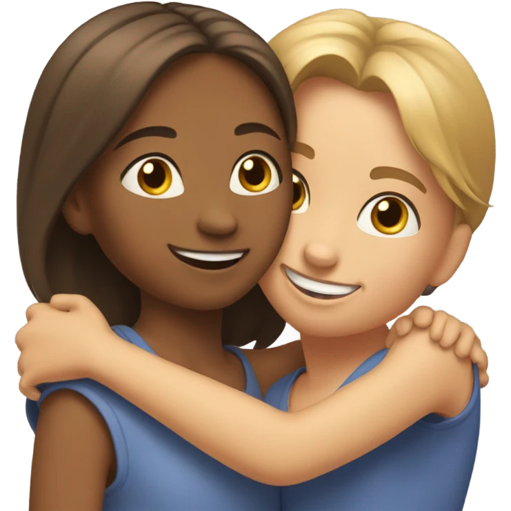 Hugging sister emoji