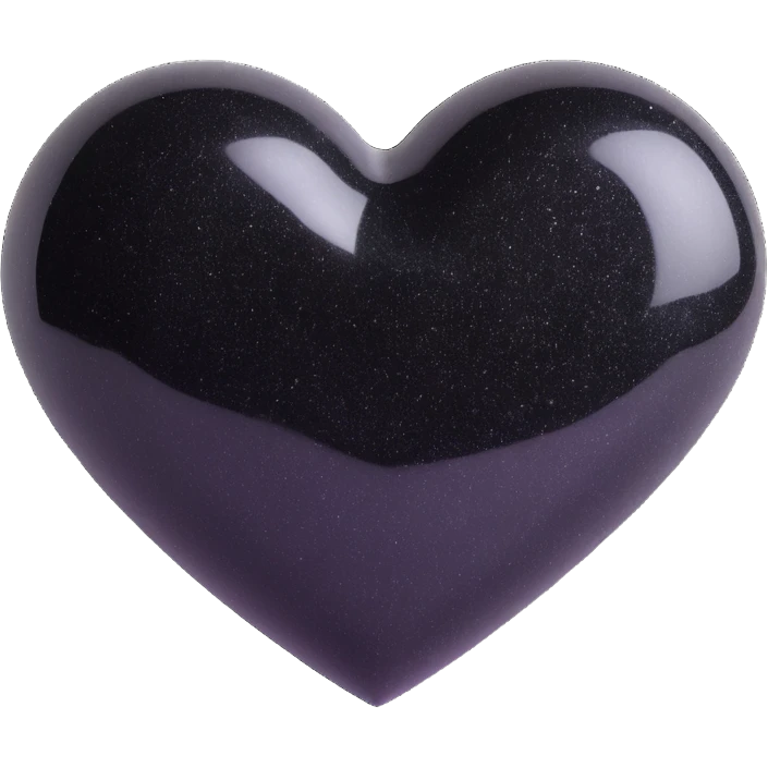 heart with black glitter emoji
