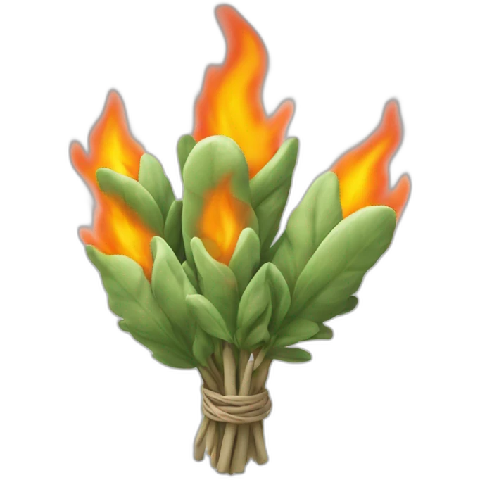 bundle of sage on fire emoji