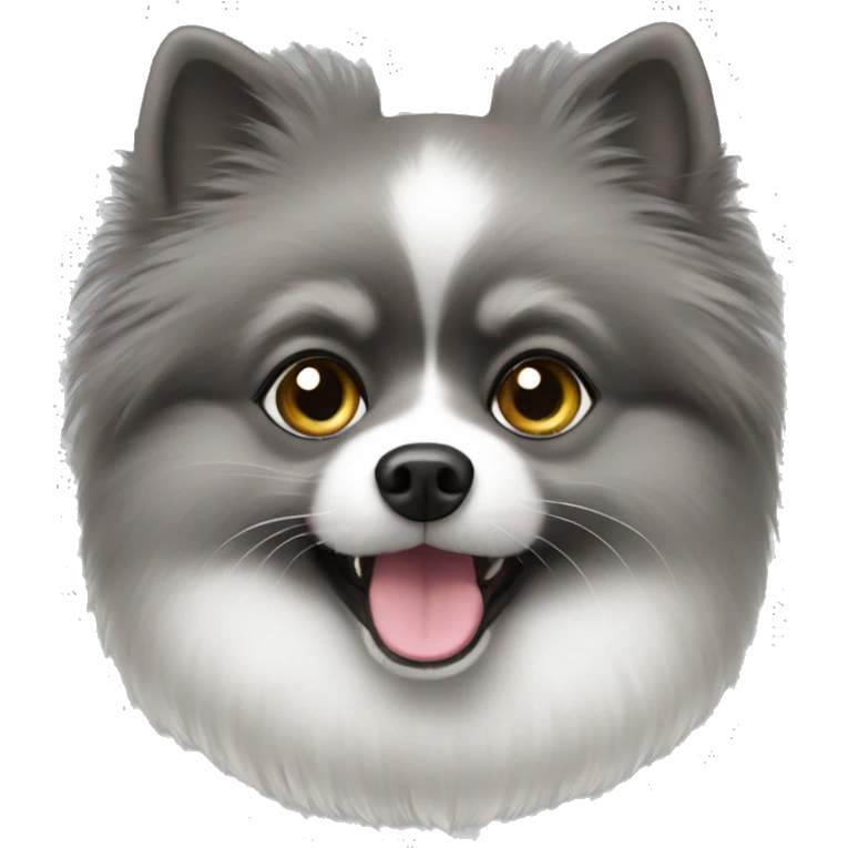 Grey Pomeranian  emoji