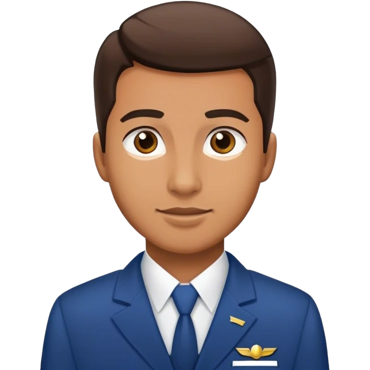 male flight attendant  emoji