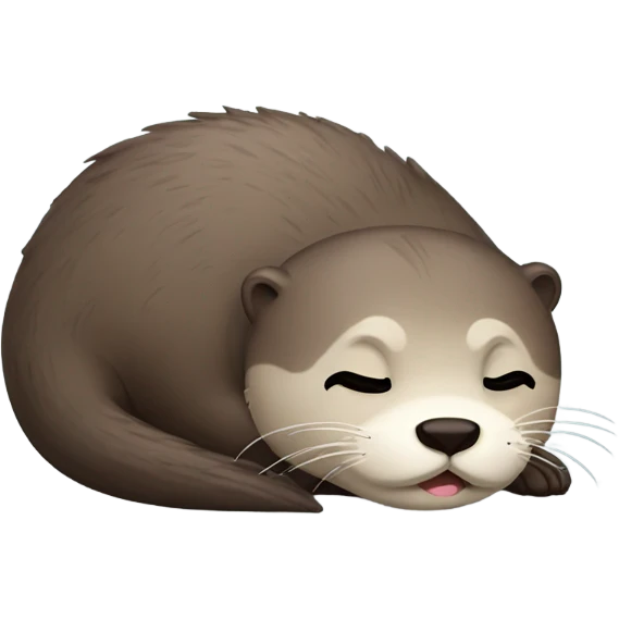 Sleepy otter emoji