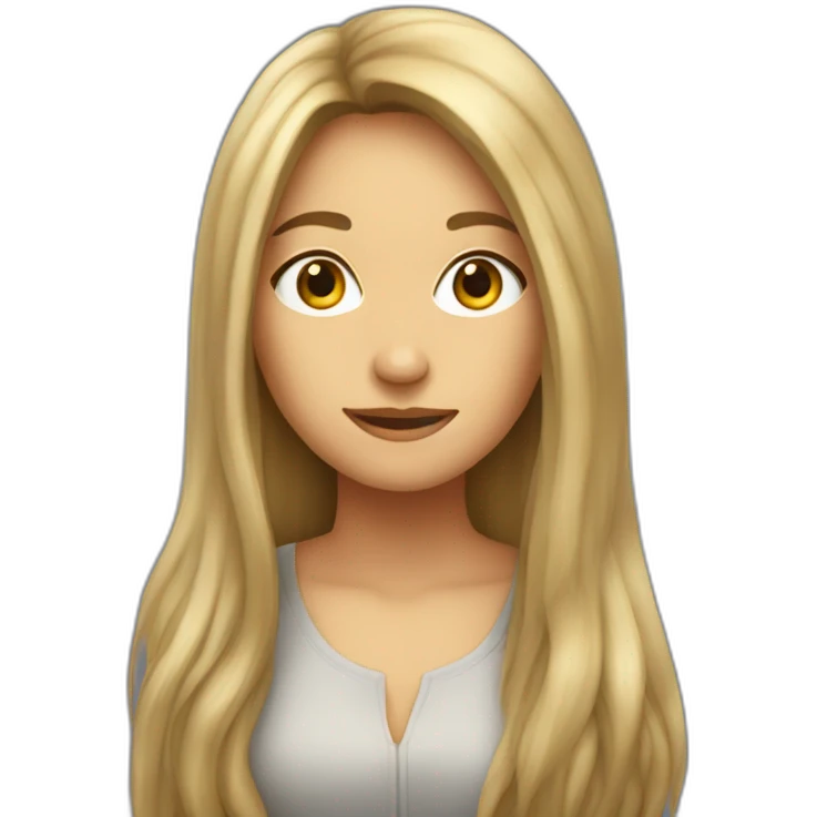 anne gastaldi with long hair emoji