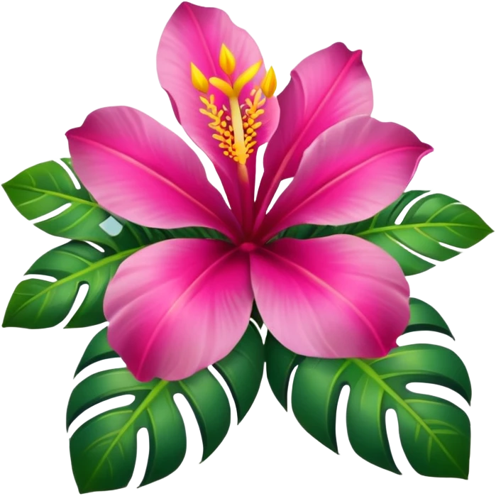 tropical flowers emoji