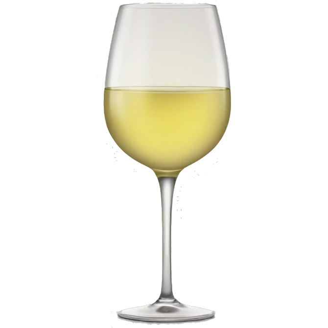 glass of white wine cheers emoji