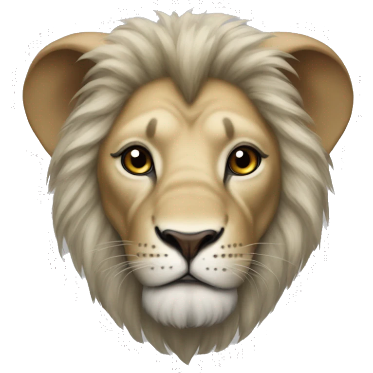 Hybrid lion and elephant mix emoji