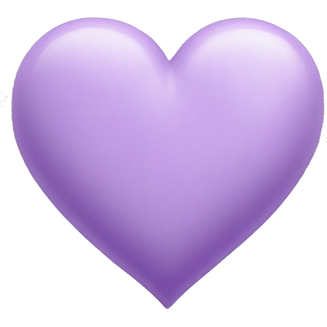 Lilac heart emoji