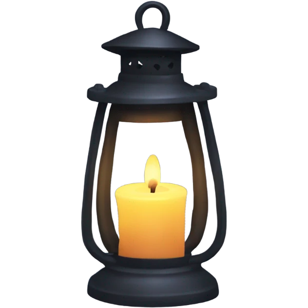 a lantern with a candle inside emoji