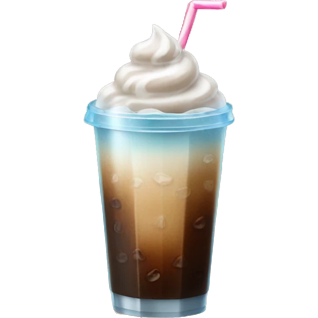 Ice coffe with ice  emoji