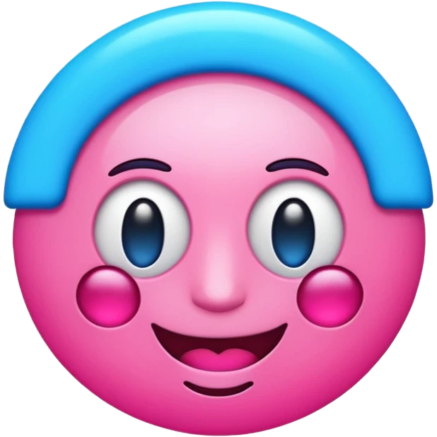Generate emoji with text LFR and use electrict pink and blue color emoji