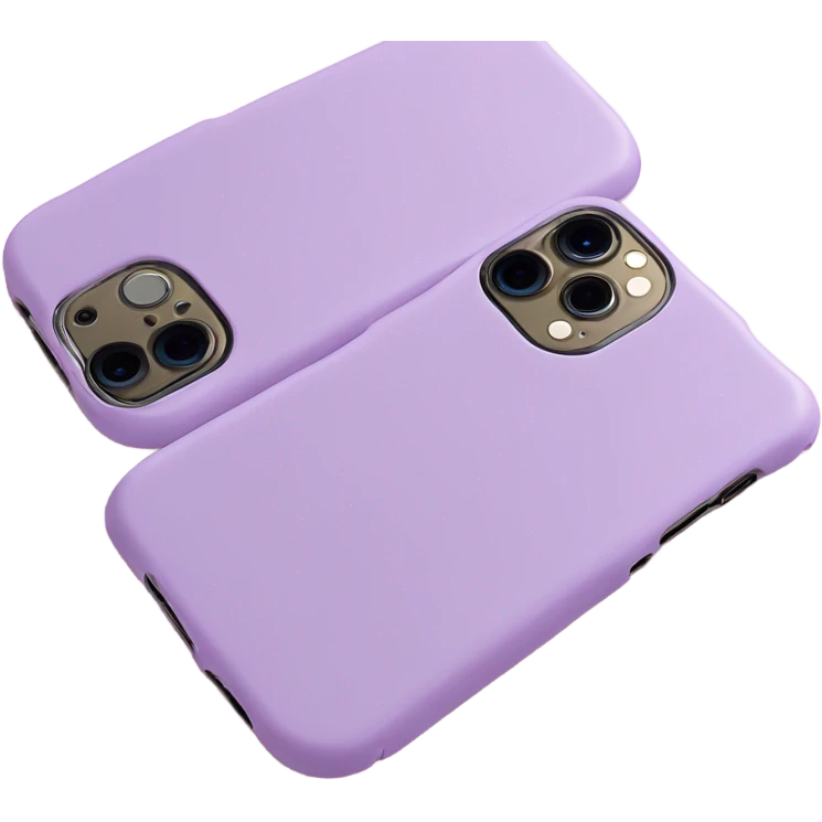 iPhone 14 pro in lilac case emoji