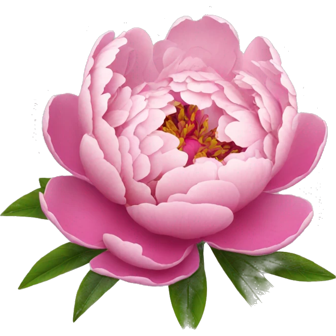 Make a pink peony flower emoji