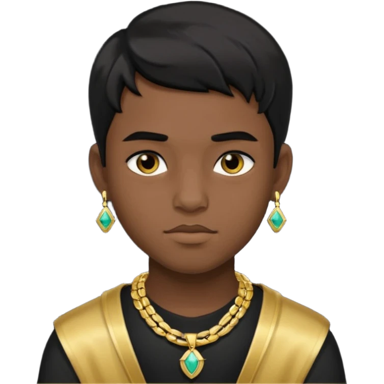 Has un chico con mucha plata y que tenga pelo negro emoji