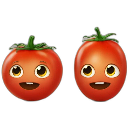 Two Big anda one small tomatoe emoji