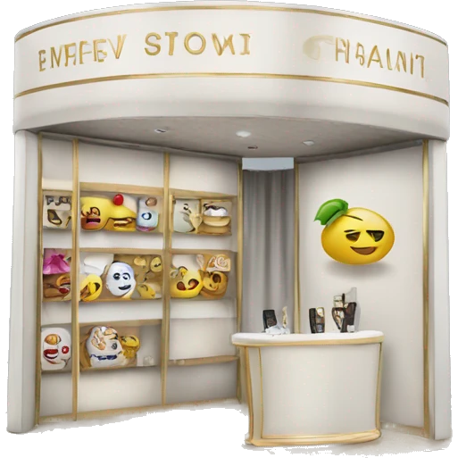 luxury pop up booth emoji