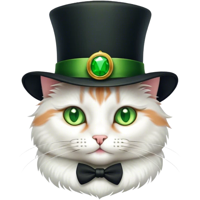 Cat with tophat emoji