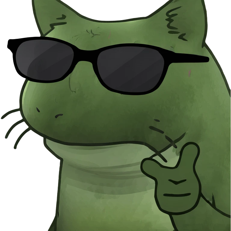 Cat with sunglasses emoji