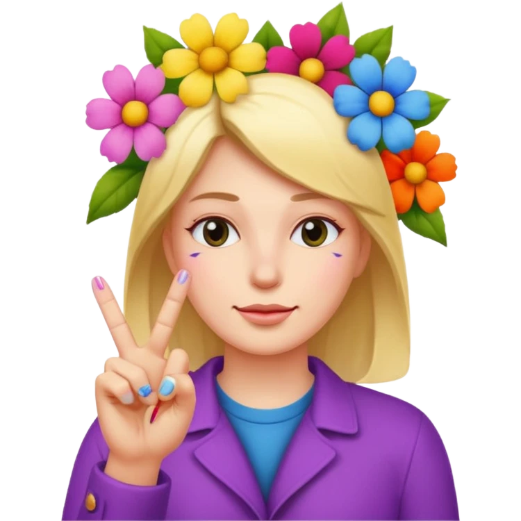 💐 and middle fingers  emoji