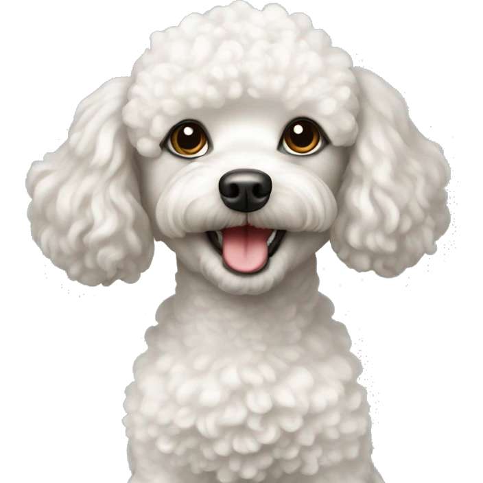 White toy poodle emoji