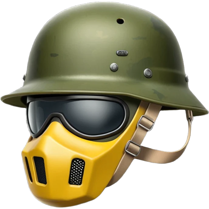 Üstünde (PUBG)yazan bir kask yap emoji