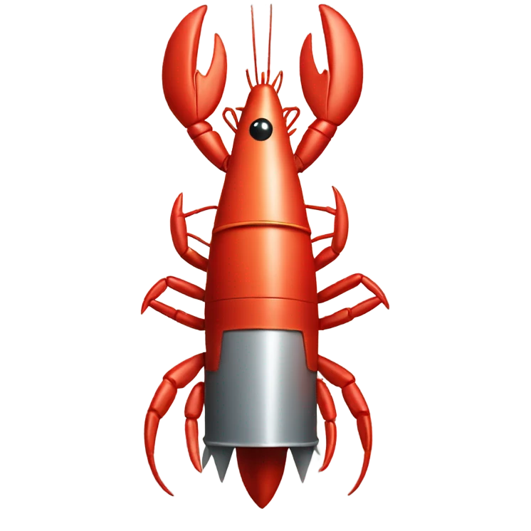 lobster rocket emoji