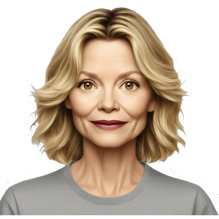 michelle pfeiffer wearing tee emoji